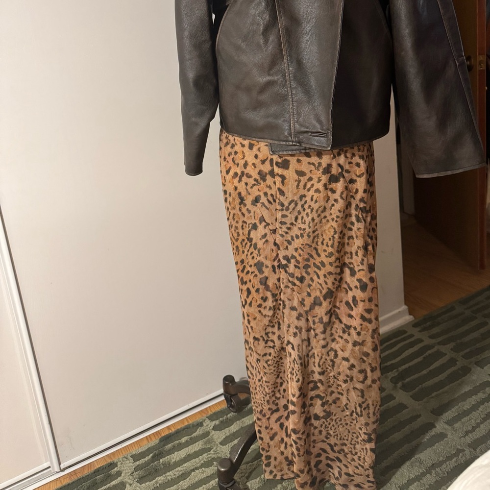 ASOS Leopard Print Maxi Skirt